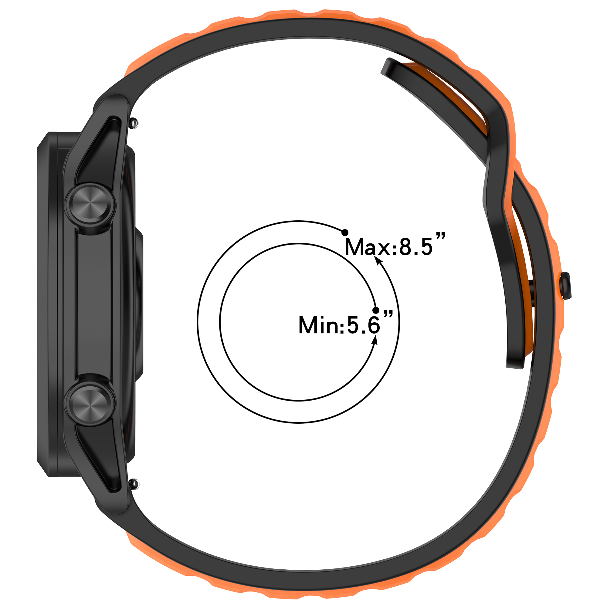 20 22mm Silicone Strap For Pol - Silicone Watch Band 22Mm recension och pris