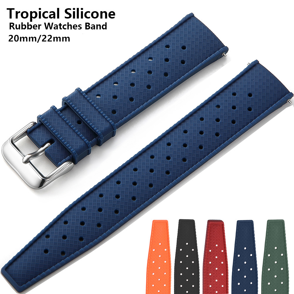 20mm 22mm Tropic Rubber Band f - Rubber Strap Diver recension och pris