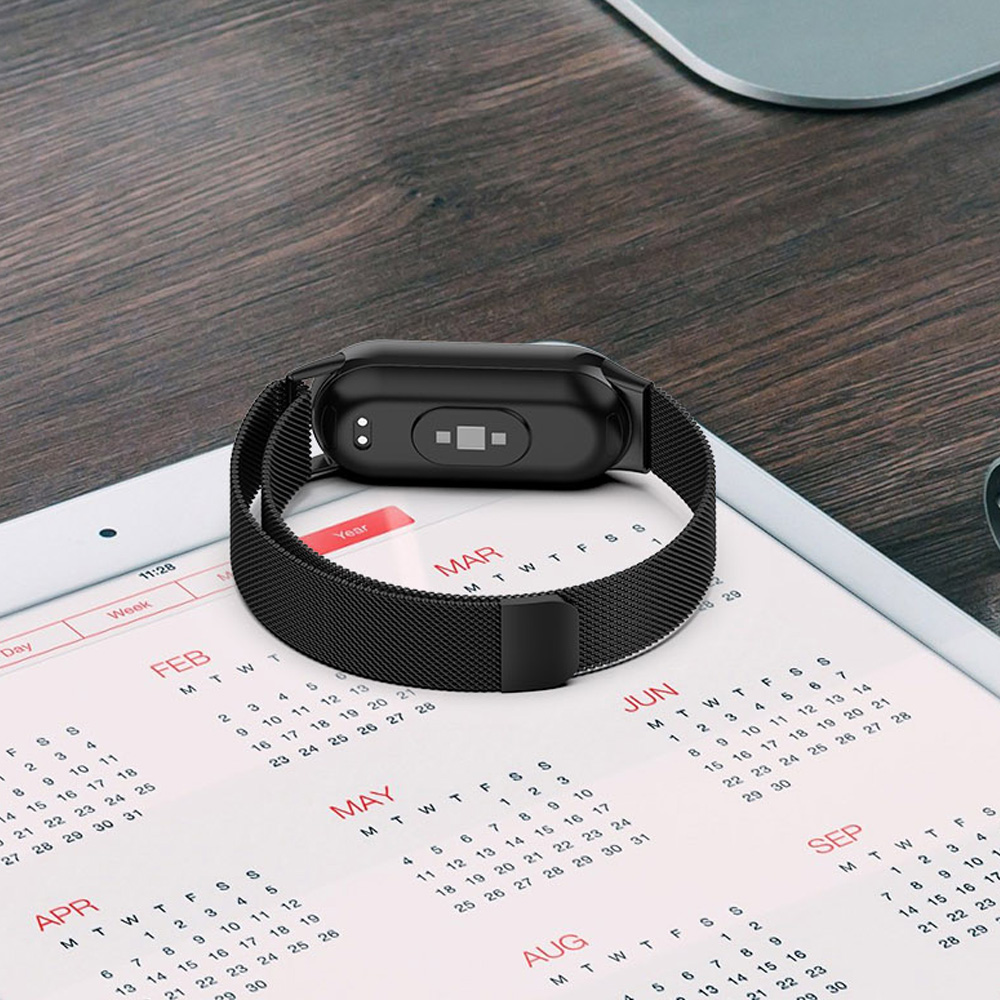 Strap For Xiaomi Mi Band 8 9 a - Milanese Loop Magnetic recension och pris