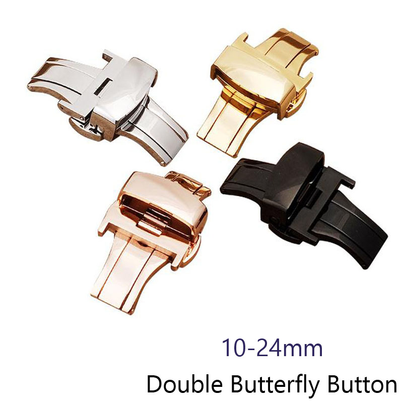 Automatic Double Click Butterf - Butterfly Clasp Deployant recension och pris