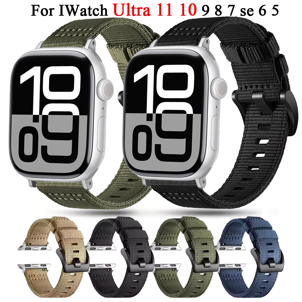 for Apple watch Straps 45mm 46 - Canvas Strap Watch recension och pris