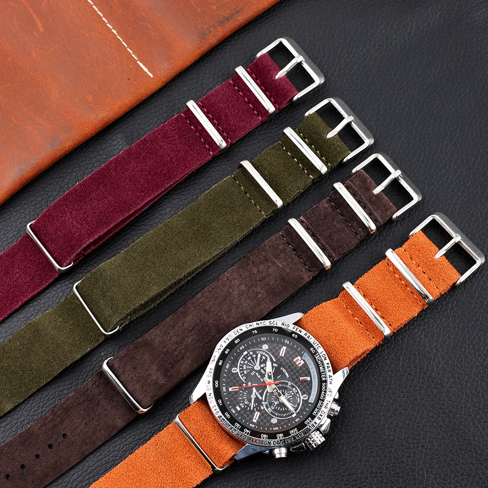 18mm 20mm 22mm Vintage Soft Su - Suede Strap Watch recension och pris