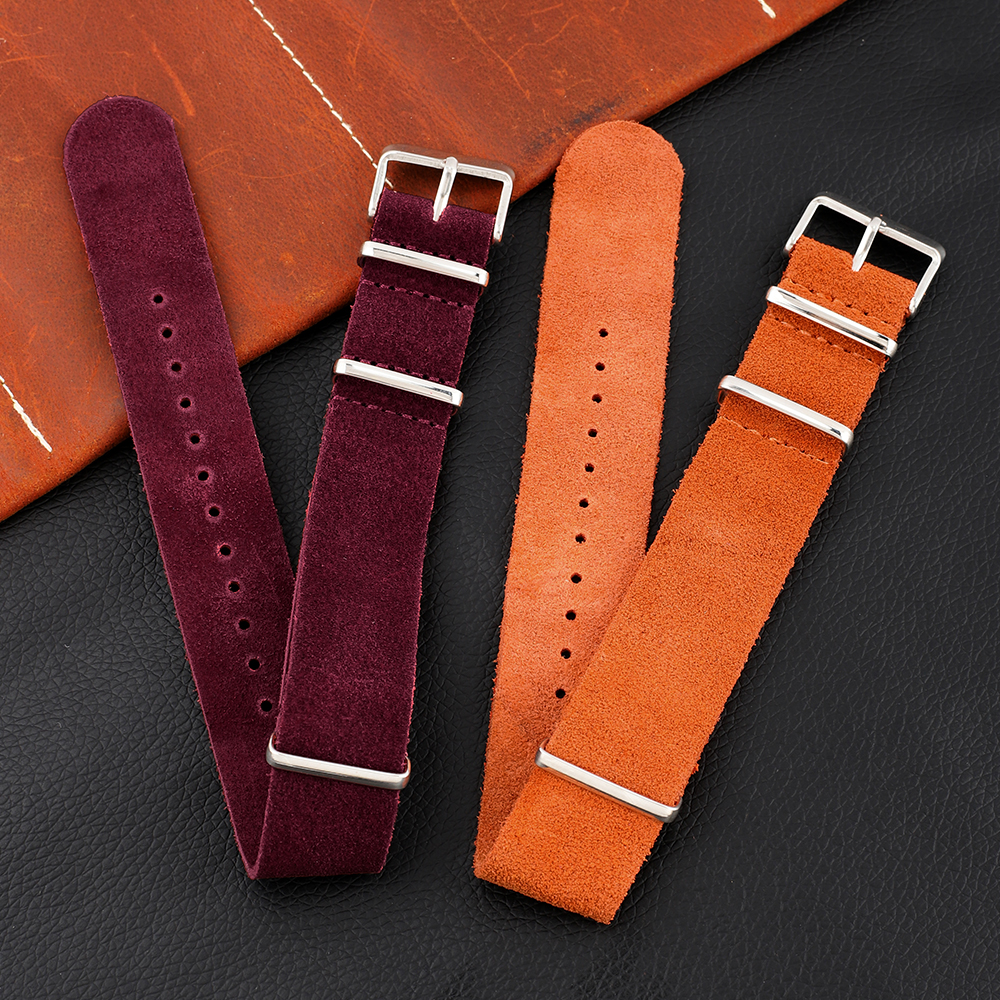 18mm 20mm 22mm Vintage Soft Su - Suede Strap Watch recension och pris