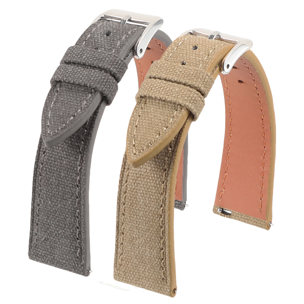 Handcrafted Slim Watch Strap 2 - Canvas Strap Watch recension och pris