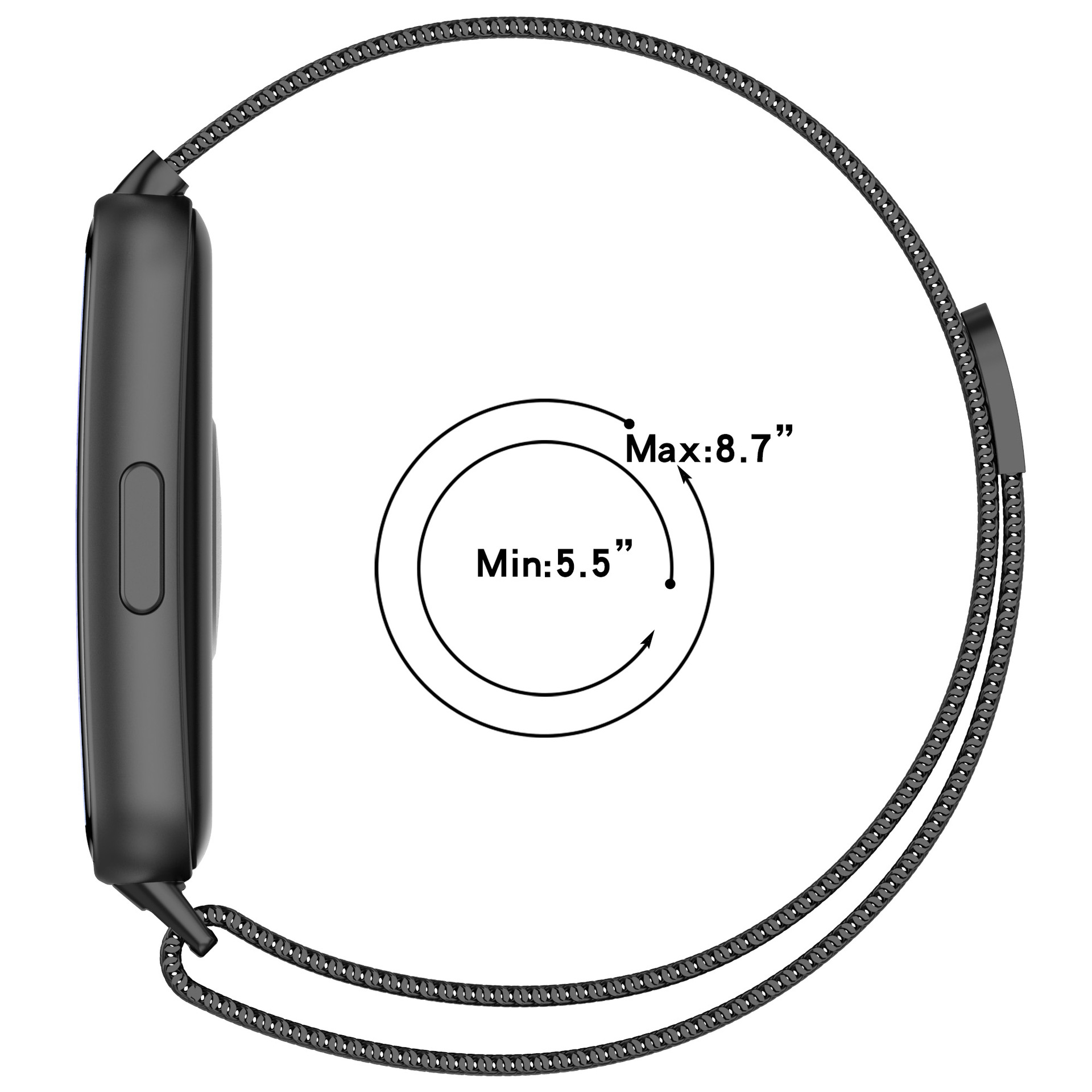 2in1 Strap Case For Huawei Ban - Milanese Loop Magnetic recension och pris