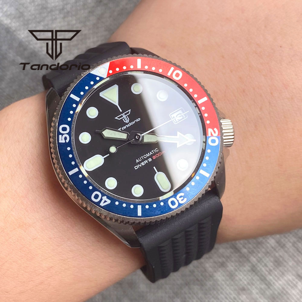 Tandorio NH35A 37mm Automatic  - Rubber Strap Diver recension och pris