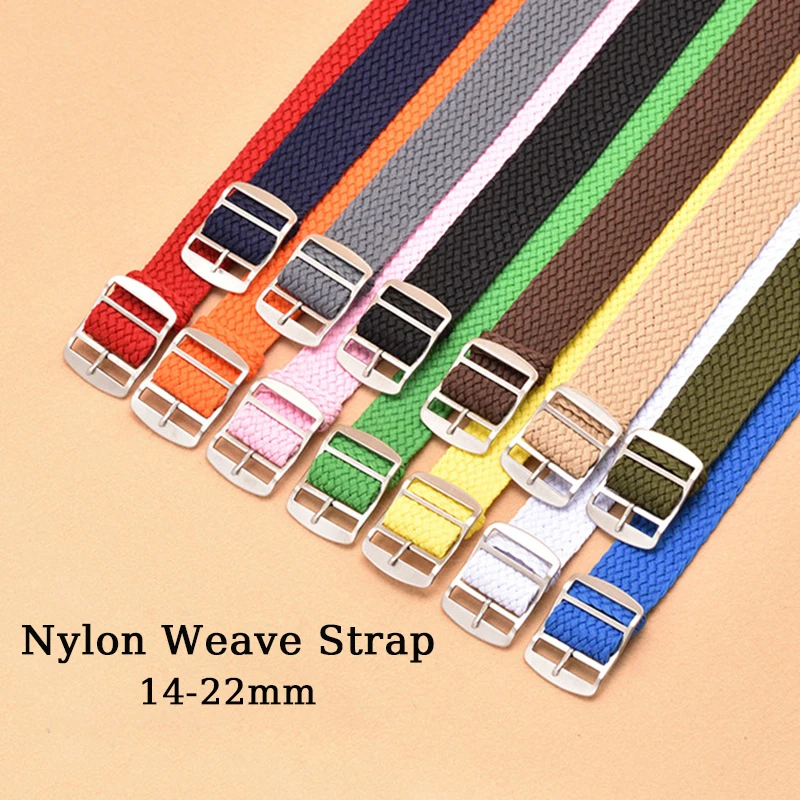 Nylon Strap 14mm 16mm 18mm 20m - Perlon Strap Woven recension och pris