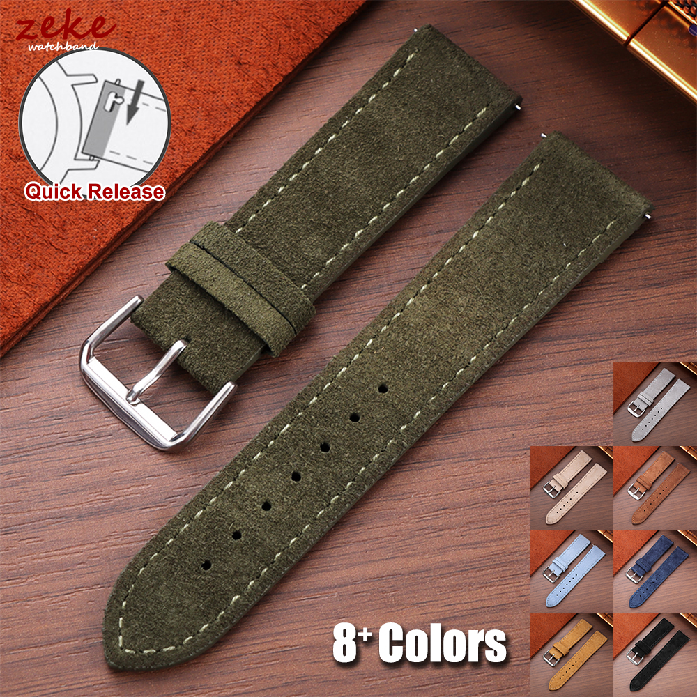20mm Vintage Suede Cowhide Wat - Suede Strap Watch recension och pris