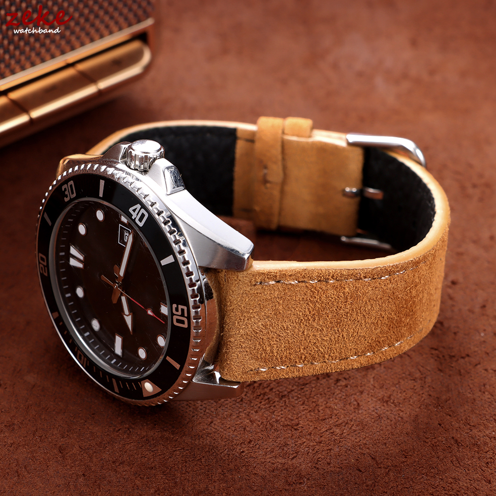 20mm Vintage Suede Cowhide Wat - Suede Strap Watch recension och pris