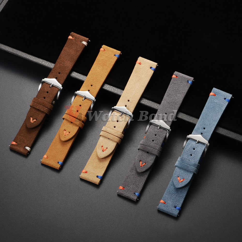 18mm 20mm 22mm Vintage Suede L - Suede Strap Watch recension och pris