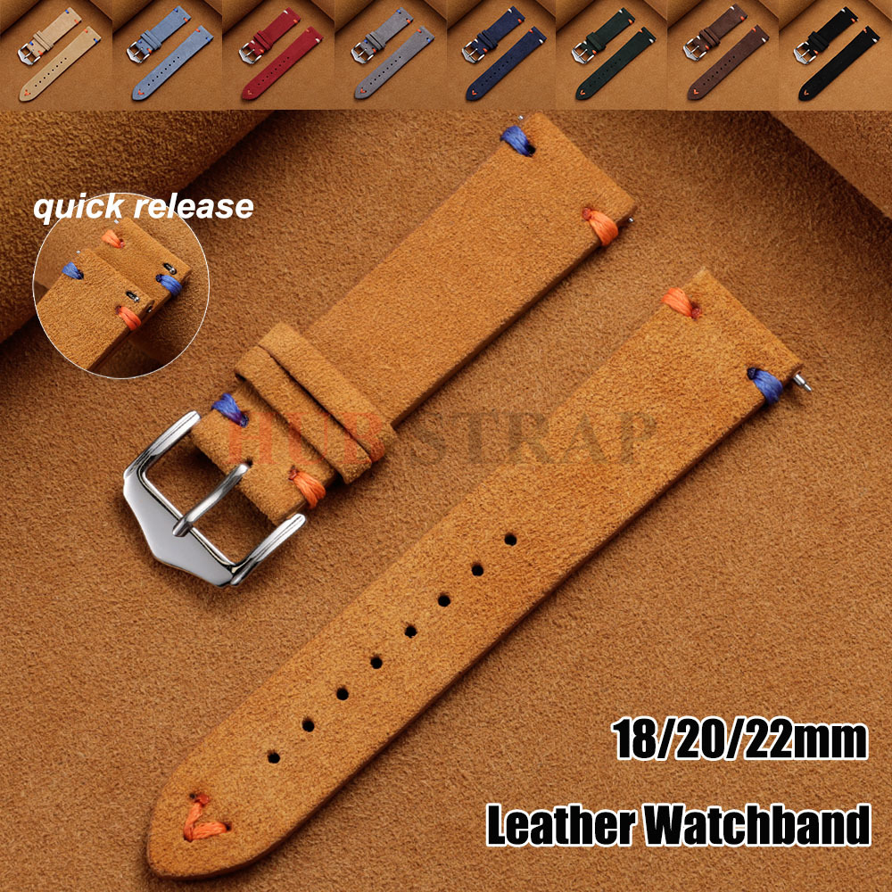 18mm 20mm 22mm Suede Leather S - Suede Strap Watch recension och pris