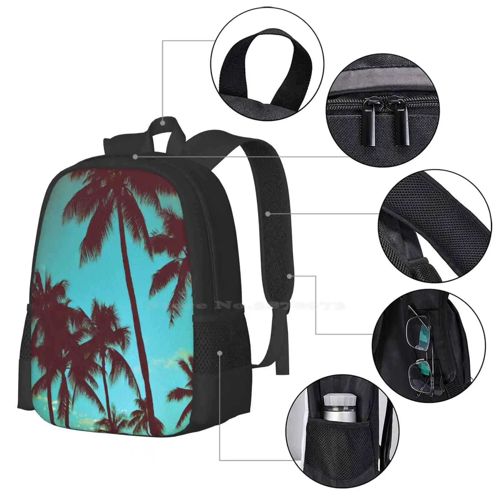 Vintage Tropical Palms Pattern - Tropic Strap Vintage recension och pris