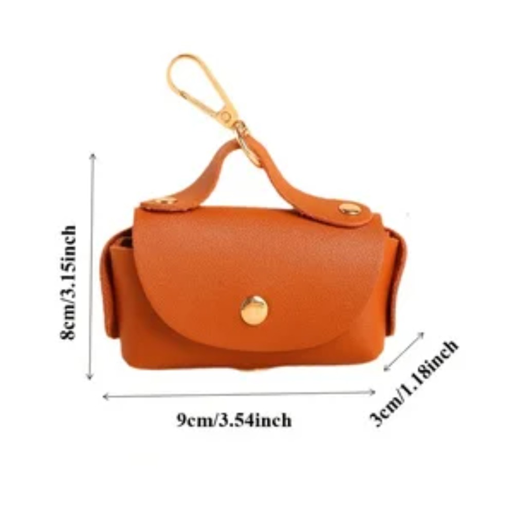 Elegant Leather Dog Poop Bag C - Leather Strap Quick Release recension och pris