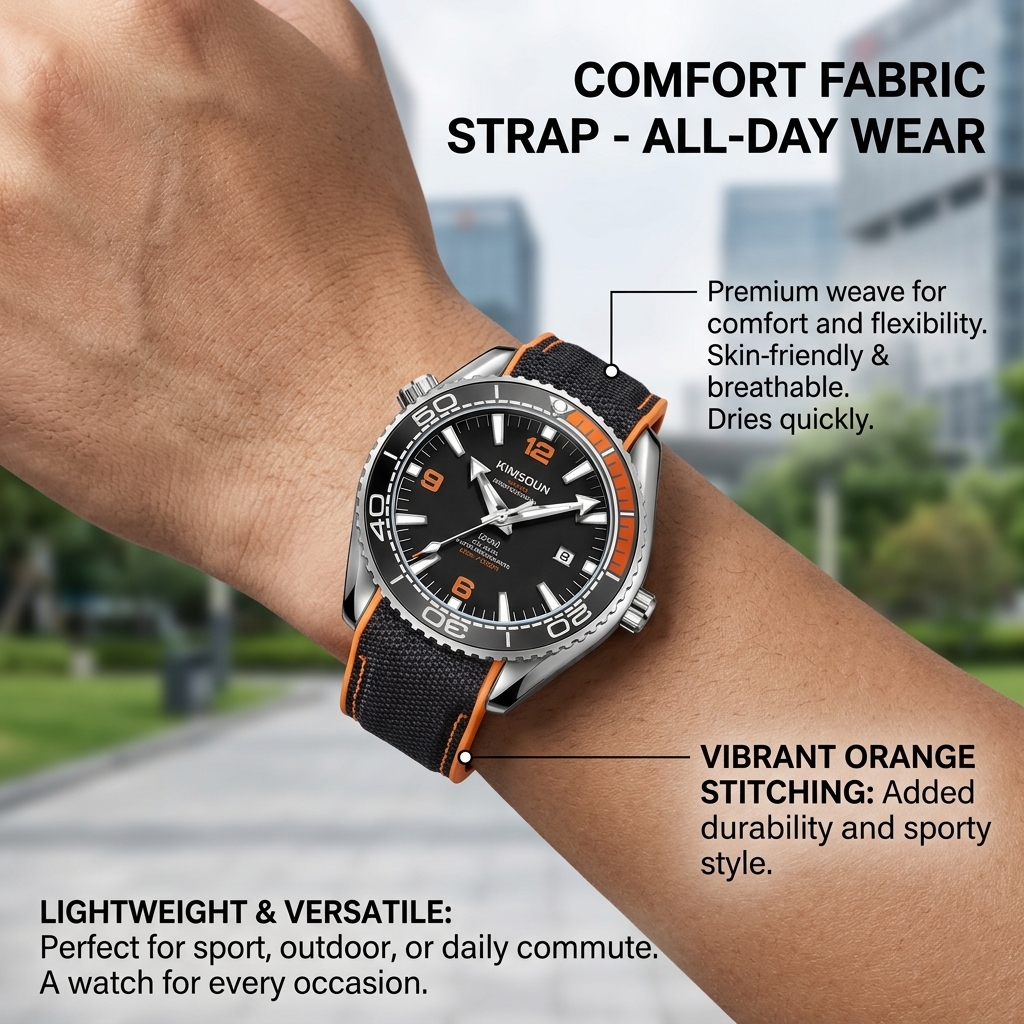 1 piece sporty men's watch wit - Canvas Strap Watch recension och pris