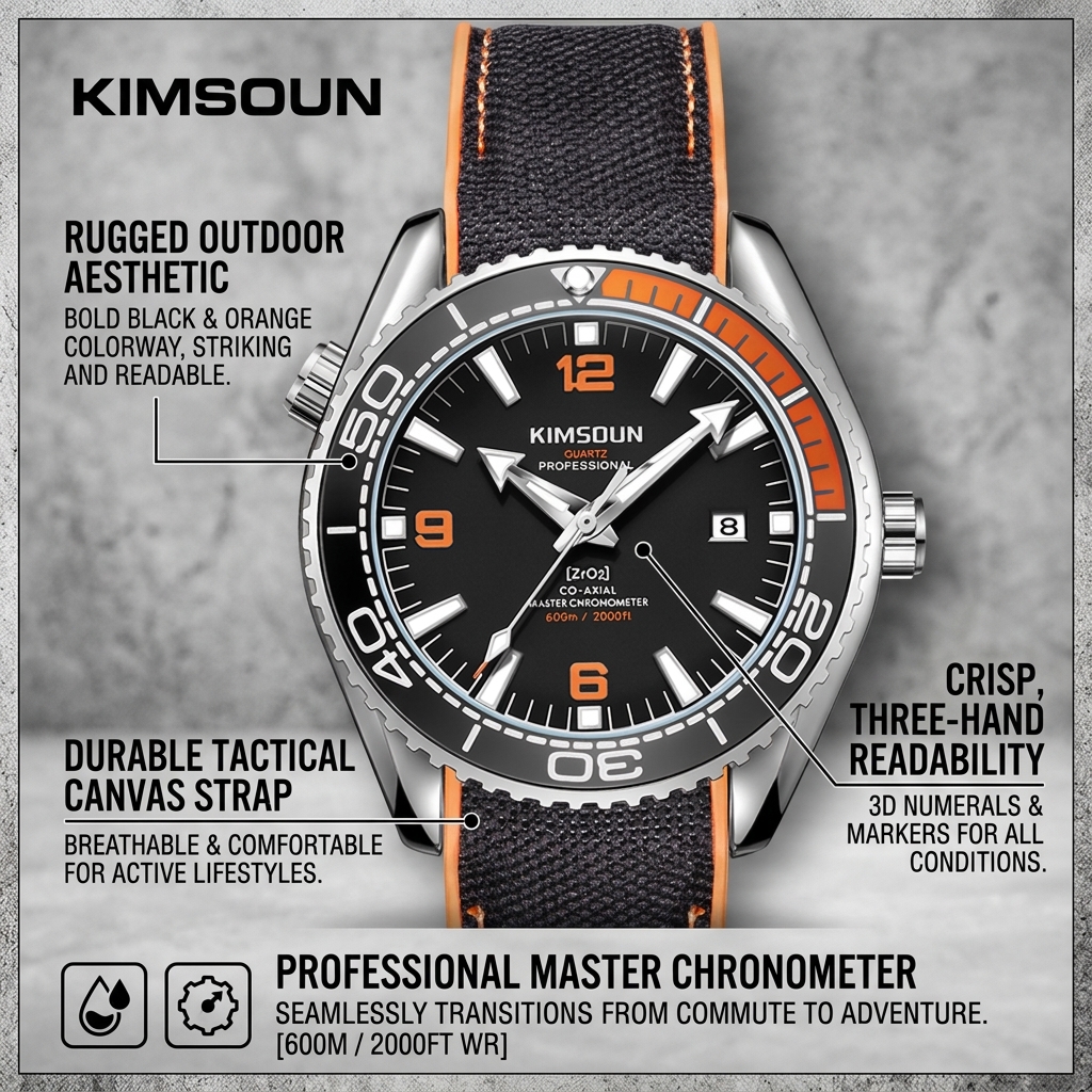 1 piece sporty men's watch wit - Canvas Strap Watch recension och pris