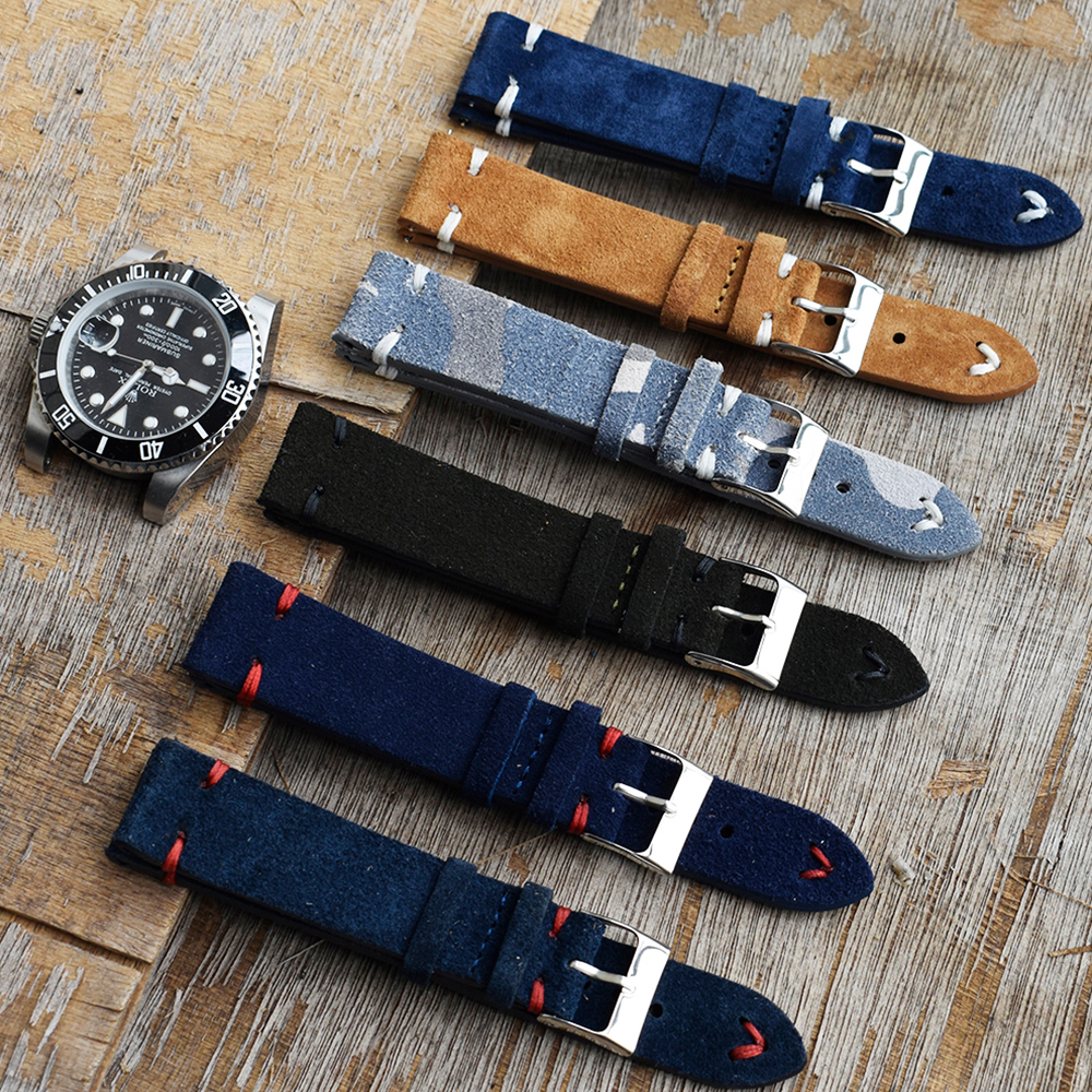 High Quality Vintage Suede Lea - Suede Strap Watch recension och pris