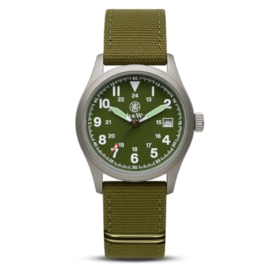 Men's Military Watch, 3 Interc - Canvas Strap Watch recension och pris