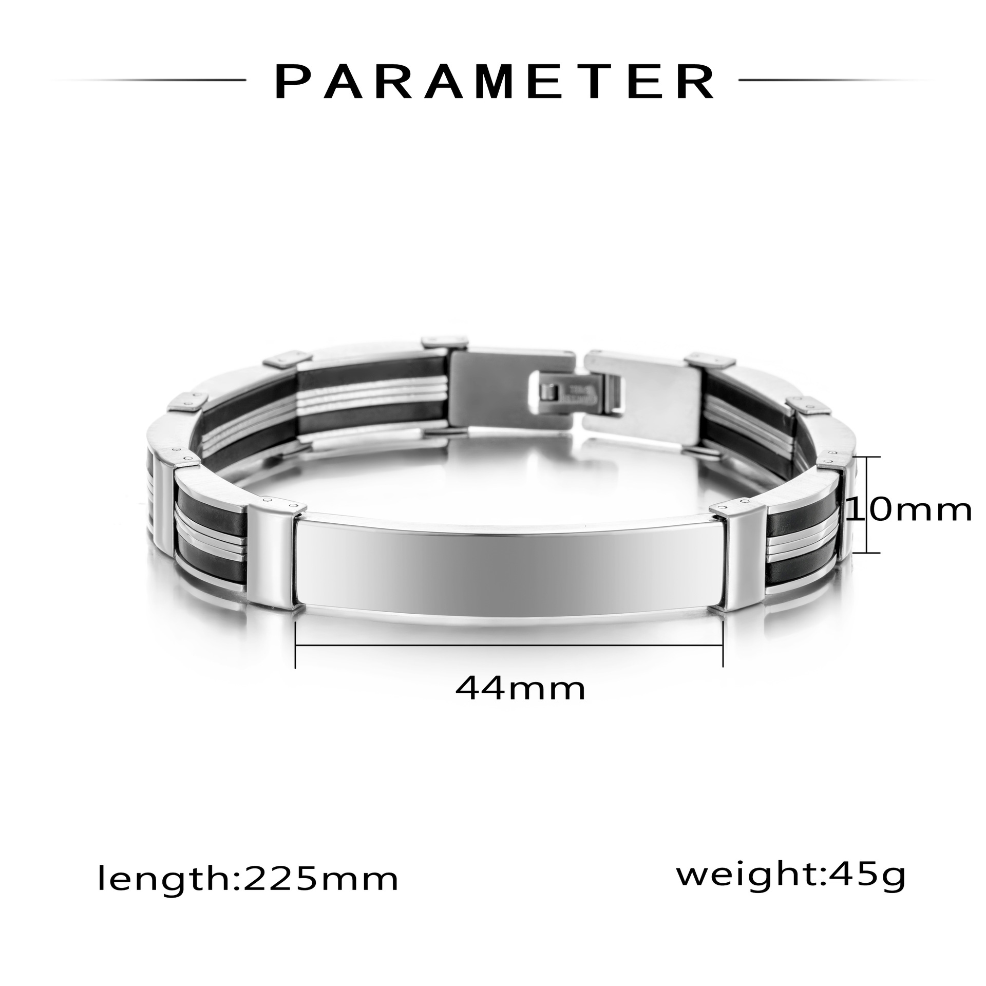 Punk Custom TEXT Name Men Stai - Silicone Band Women recension och pris