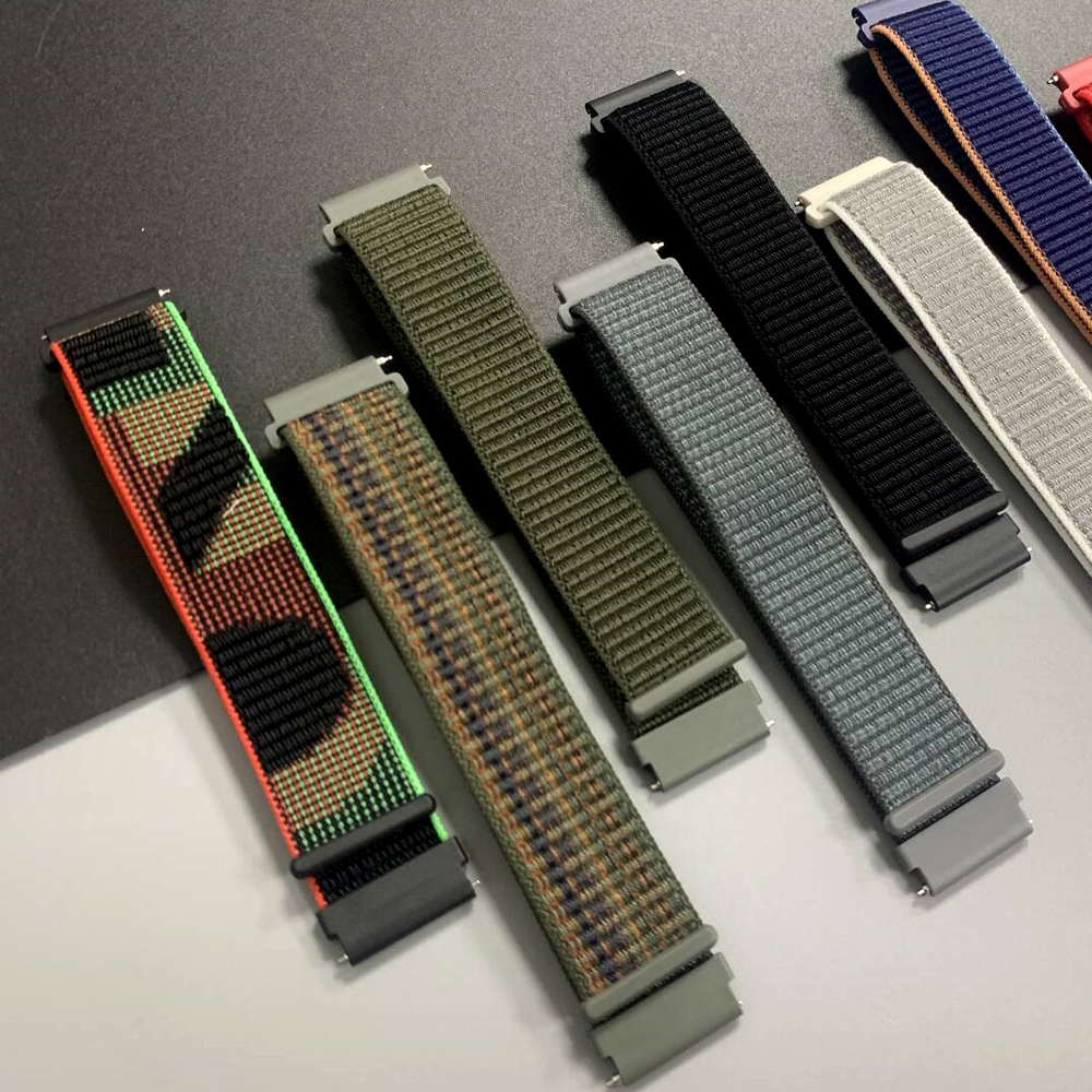 2Pcs 22mm Nylon Sport Strap Fo - Sport Loop Velcro recension och pris