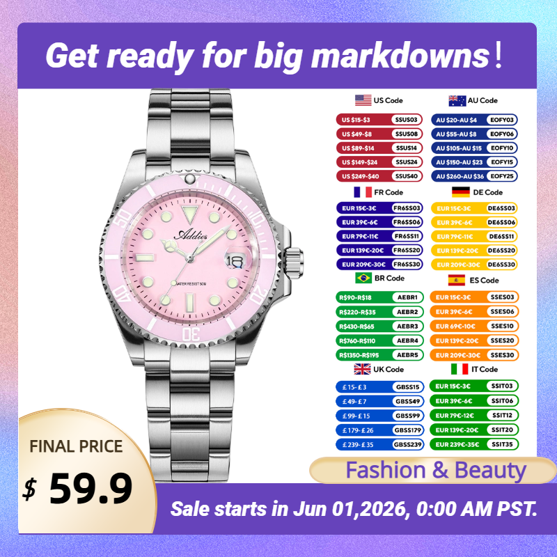 Addies New Women Watches Luxur - Butterfly Clasp Deployant recension och pris