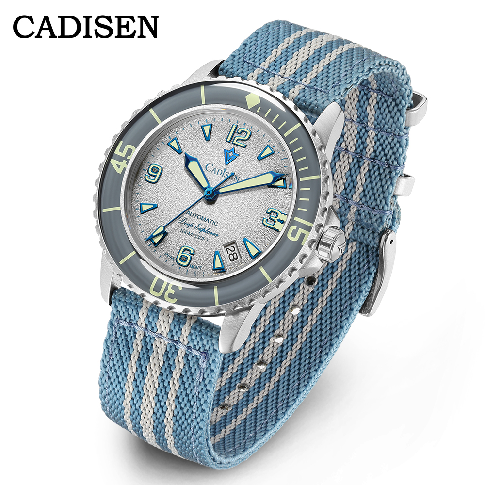 CADISEN Deep Explorer MIYOTA 8 - Canvas Strap Watch recension och pris