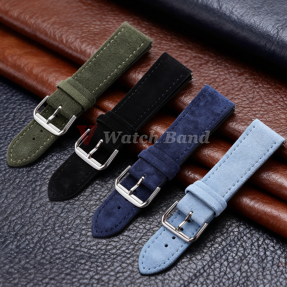 18/19/20/22mm Watch Band Genui - Suede Strap Watch recension och pris