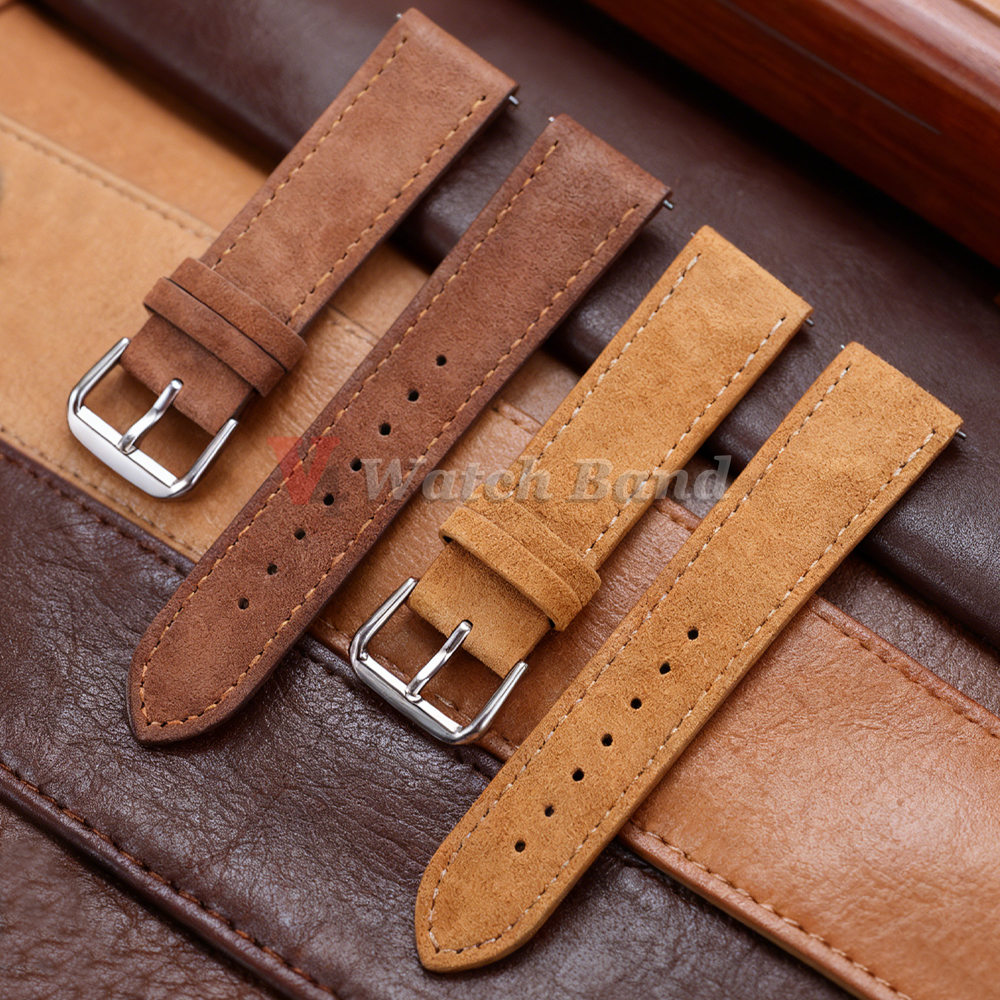 18/19/20/22mm Watch Band Genui - Suede Strap Watch recension och pris