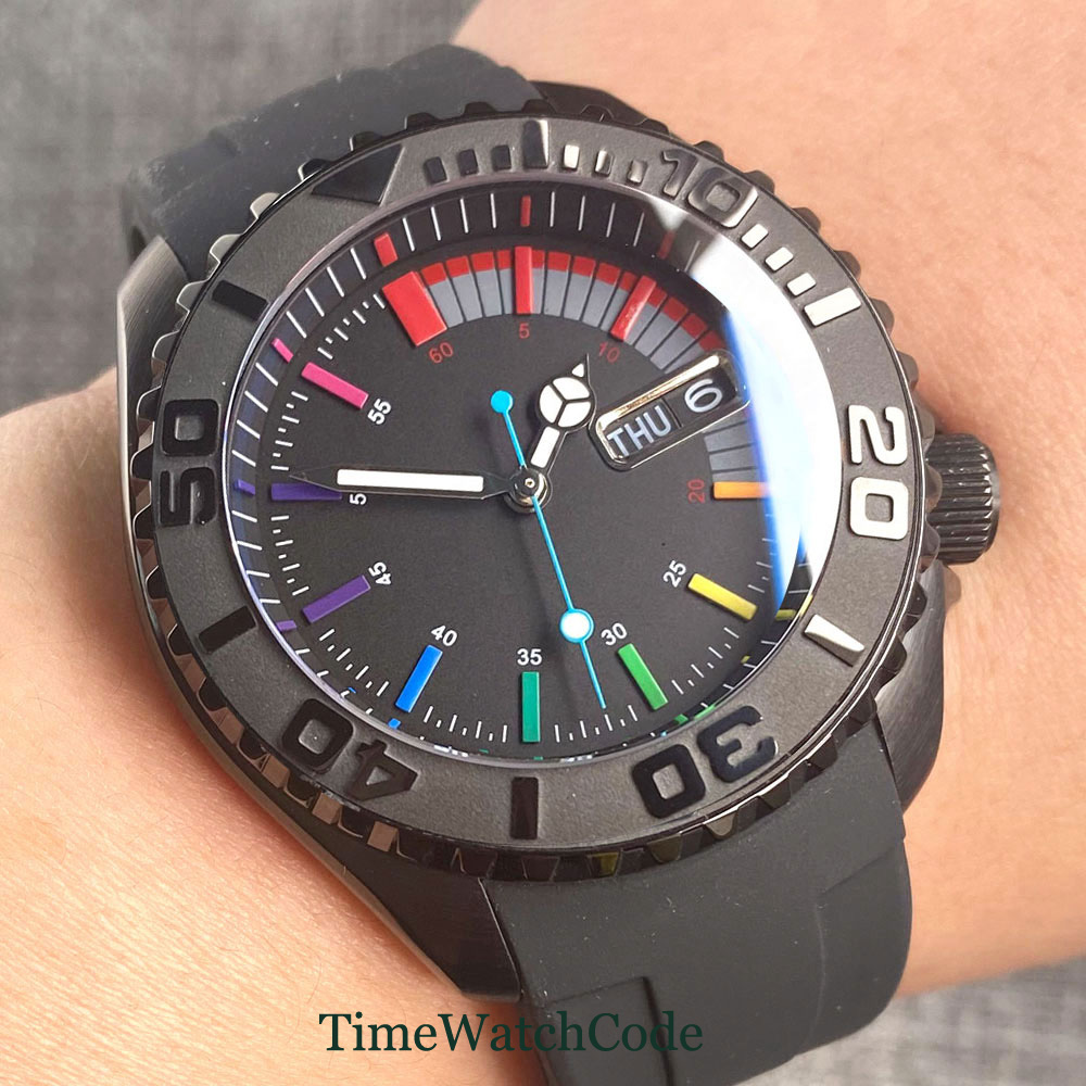 Tandorio 41mm 20ATM Diver Auto - Rubber Strap Diver recension och pris