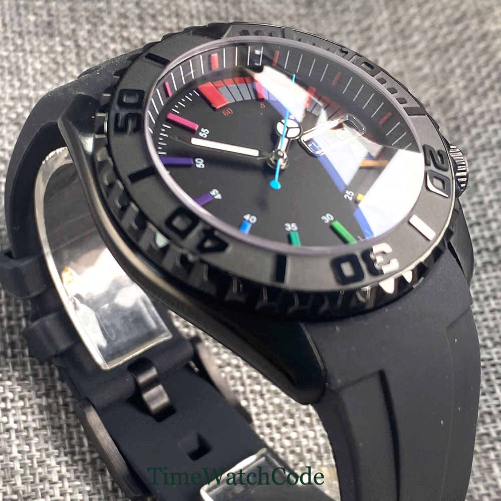 Tandorio 41mm 20ATM Diver Auto - Rubber Strap Diver recension och pris