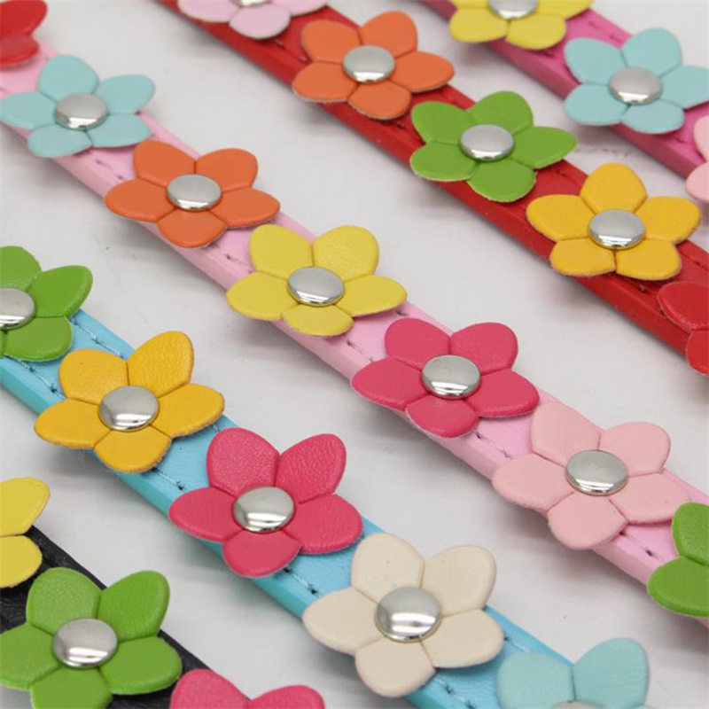 Pu Leather Colorful Flower Stu - Leather Strap Quick Release recension och pris