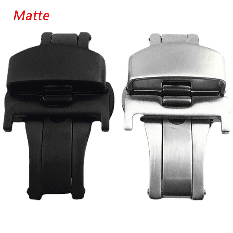 Matte Stainless Steel Butterfl - Butterfly Clasp Deployant recension och pris