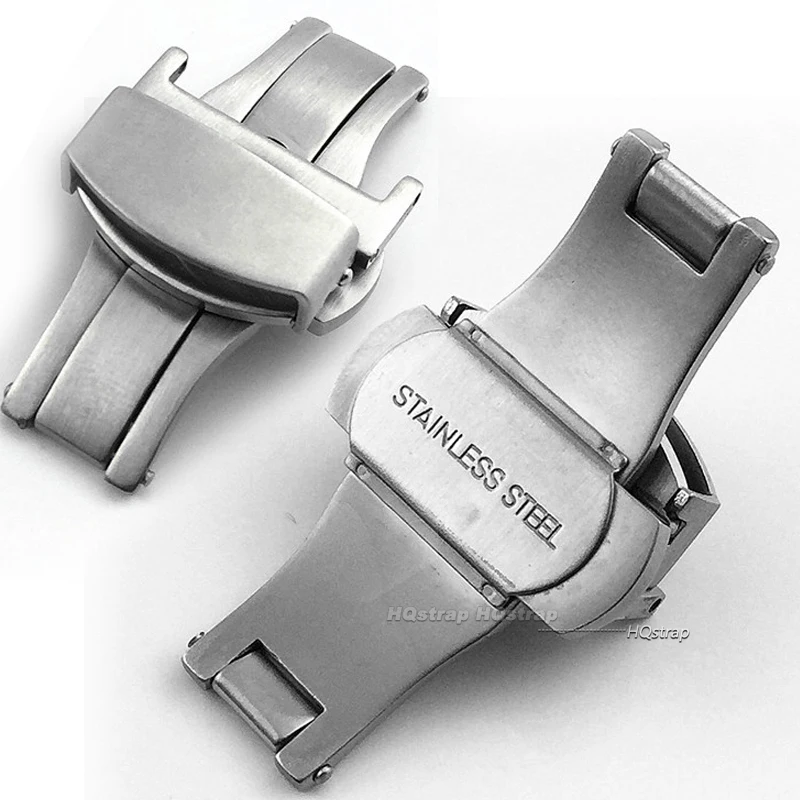 Matte Stainless Steel Butterfl - Butterfly Clasp Deployant recension och pris