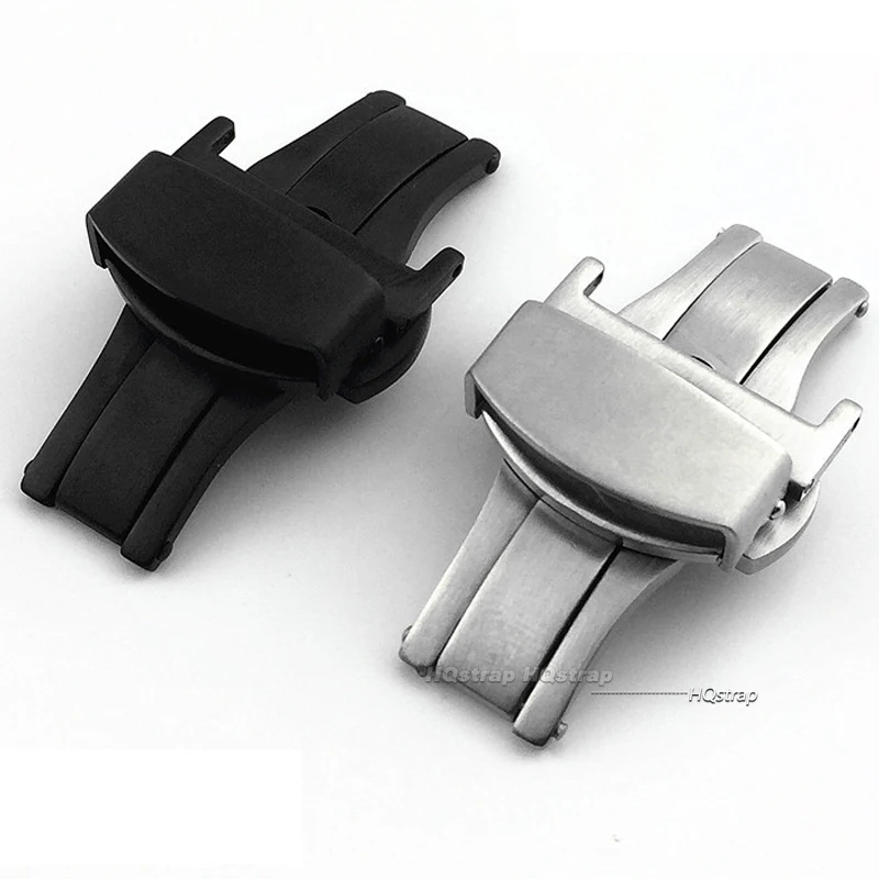 Matte Stainless Steel Butterfl - Butterfly Clasp Deployant recension och pris