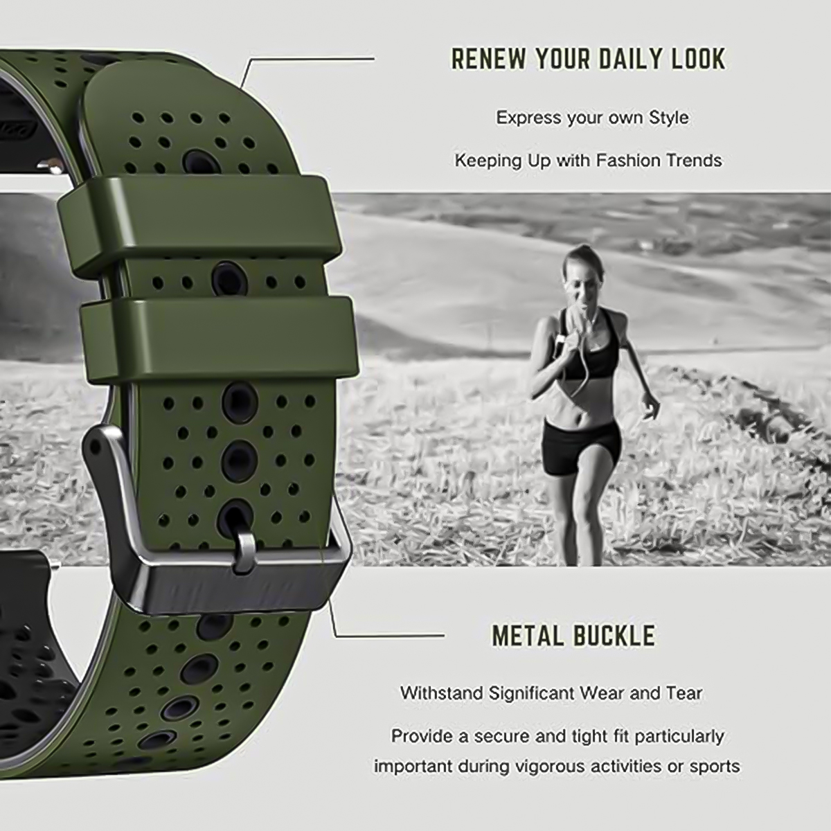 22mm Watch Strap For Huawei Wa - Silicone Watch Band 22Mm recension och pris