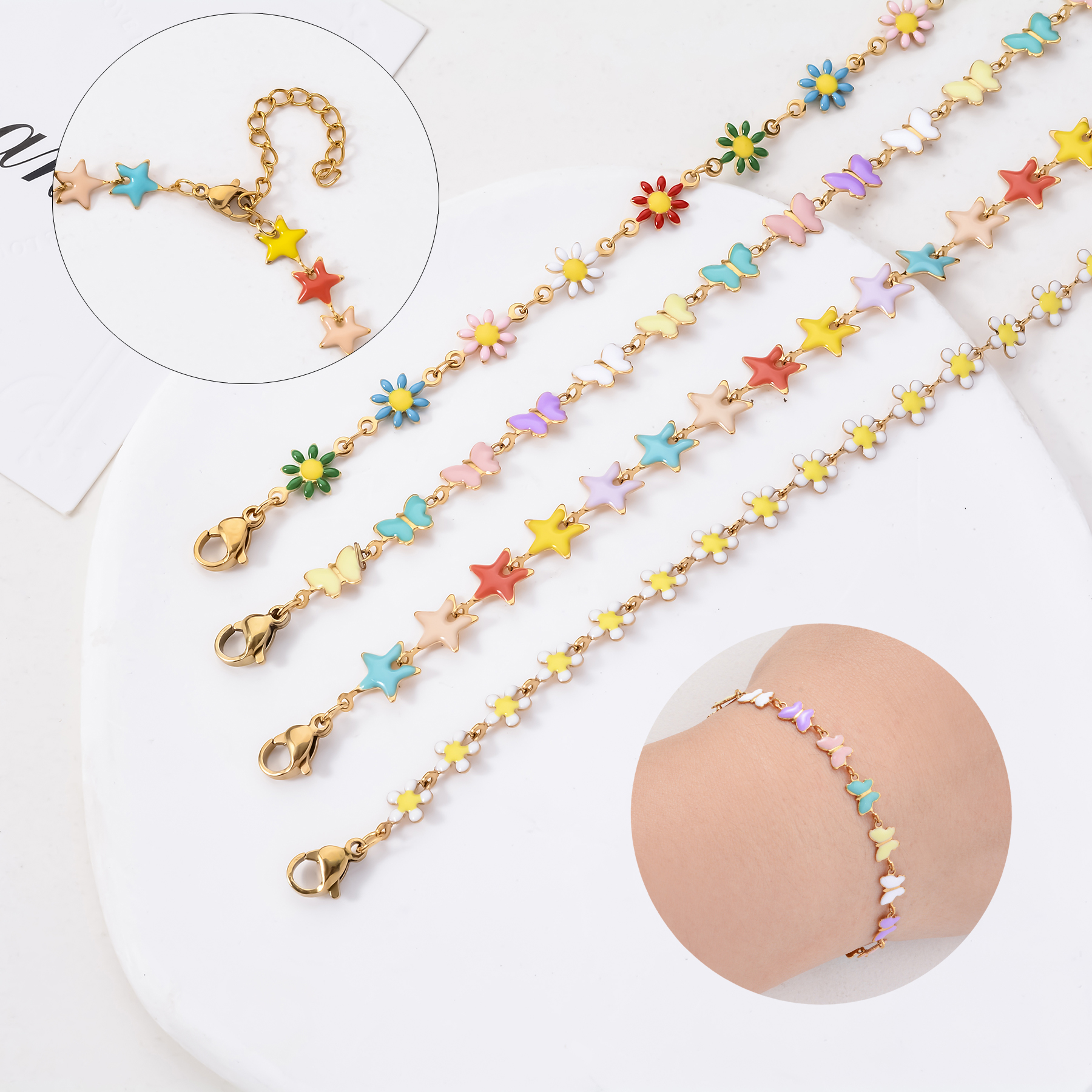 1Pcs Stainless Steel For Women - Butterfly Clasp Deployant recension och pris