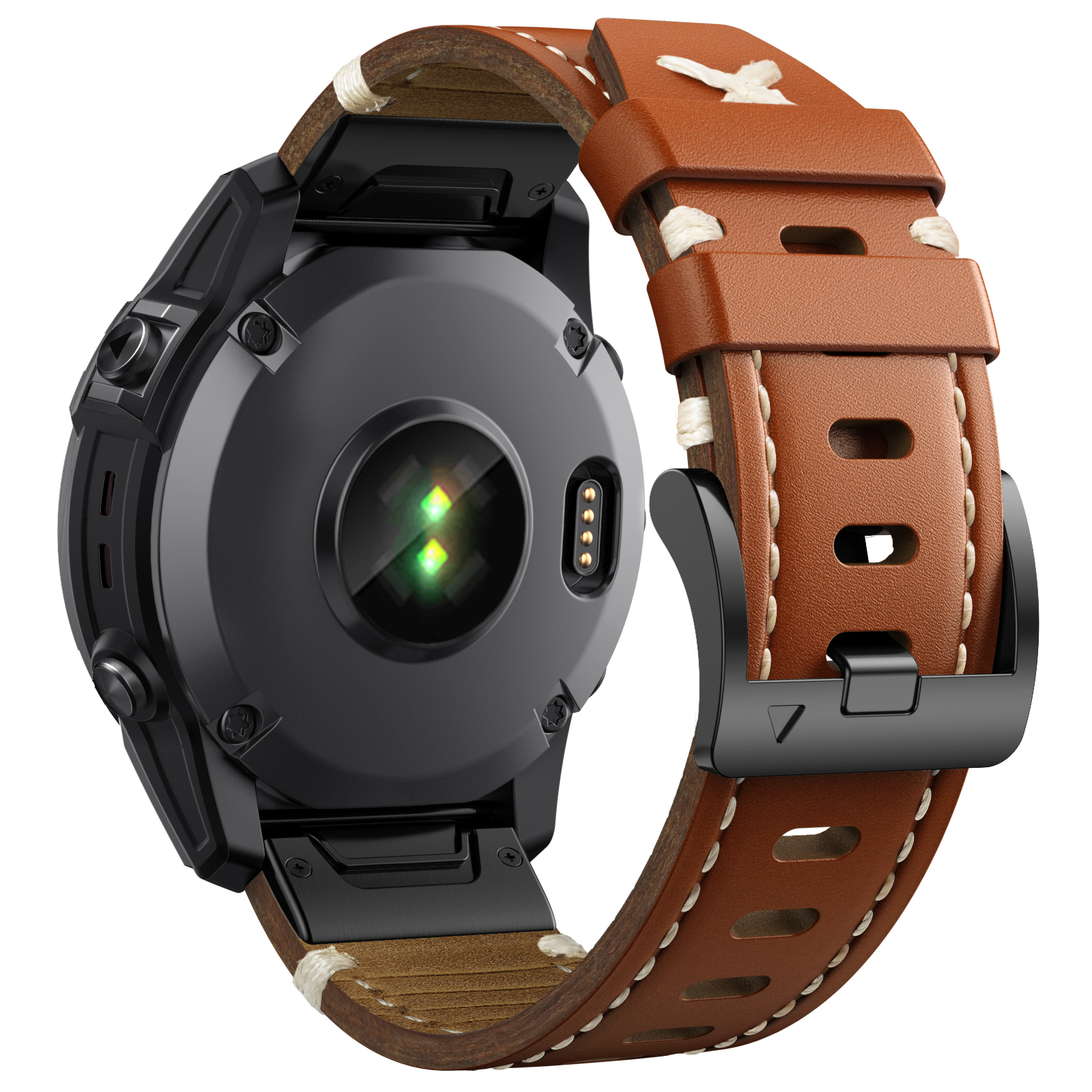 22 26mm Genuine Leather Strap  - Leather Strap Quick Release recension och pris