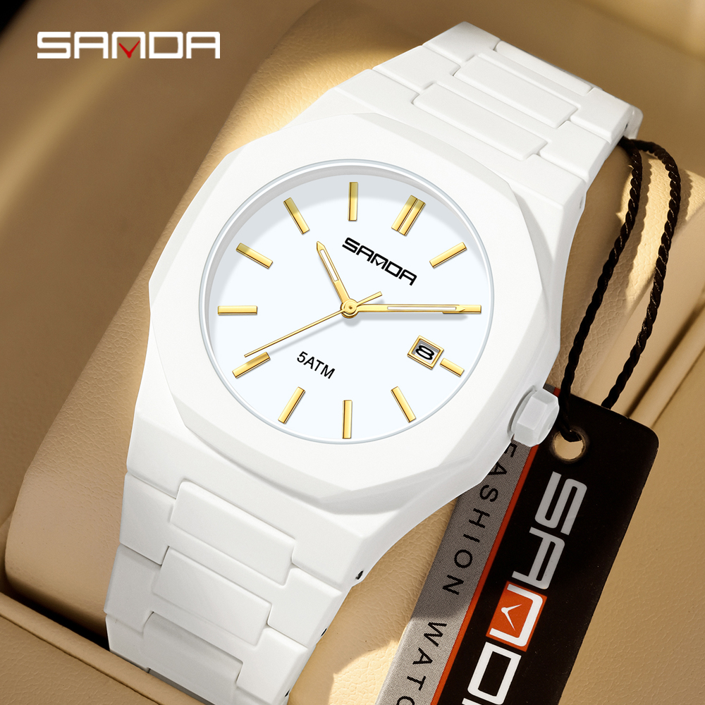 2025 SANDA Fashion Men's and W - Rubber Strap Diver recension och pris