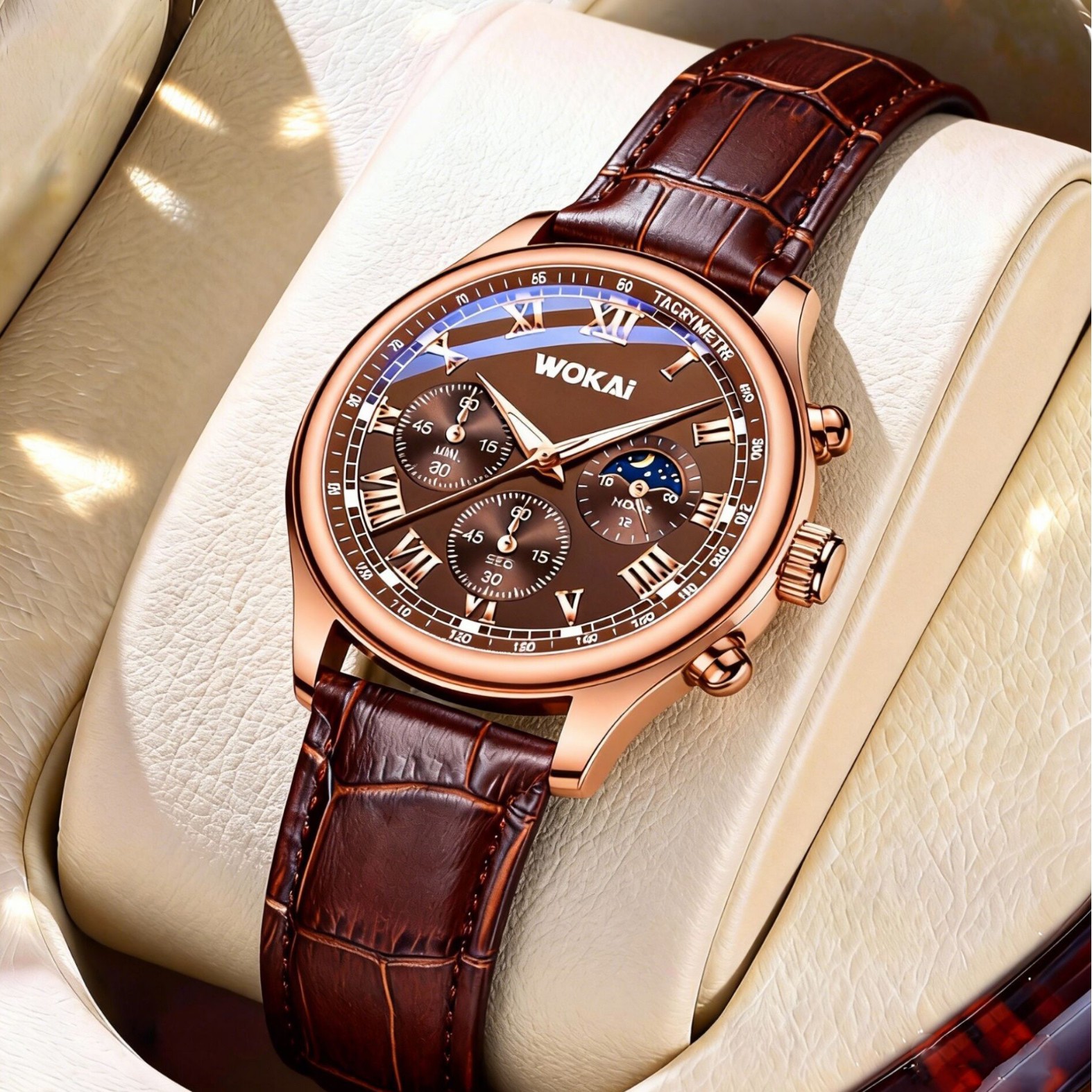 Luxury Men Business Watches Fa - Leather Watch Band Men recension och pris