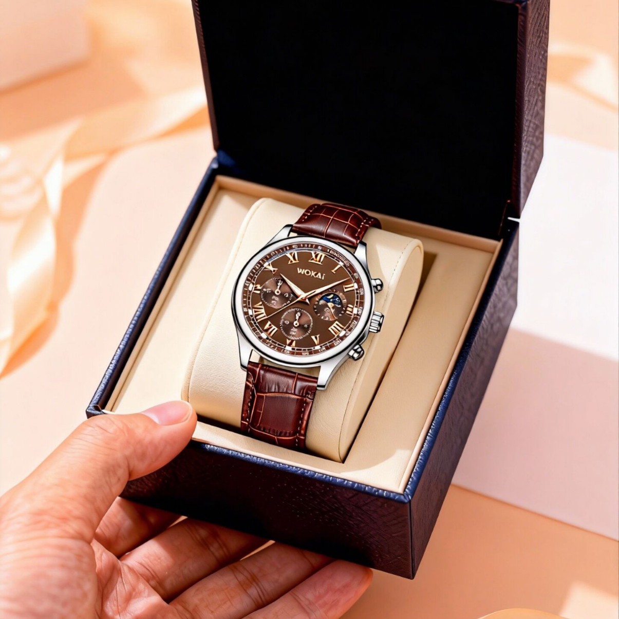 Luxury Men Business Watches Fa - Leather Watch Band Men recension och pris
