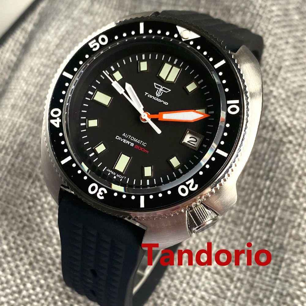 Tandorio 44mm NH35 PT5000 Move - Rubber Strap Diver recension och pris