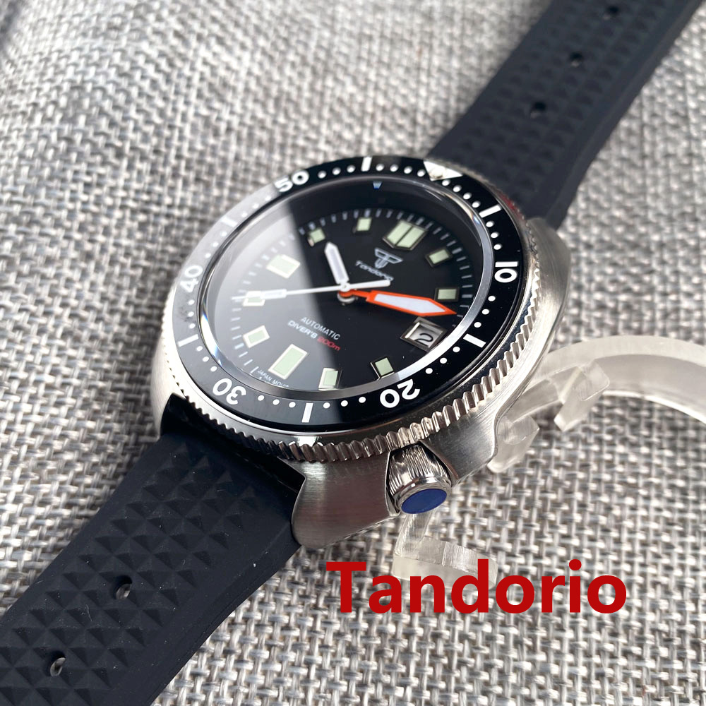 Tandorio 44mm NH35 PT5000 Move - Rubber Strap Diver recension och pris