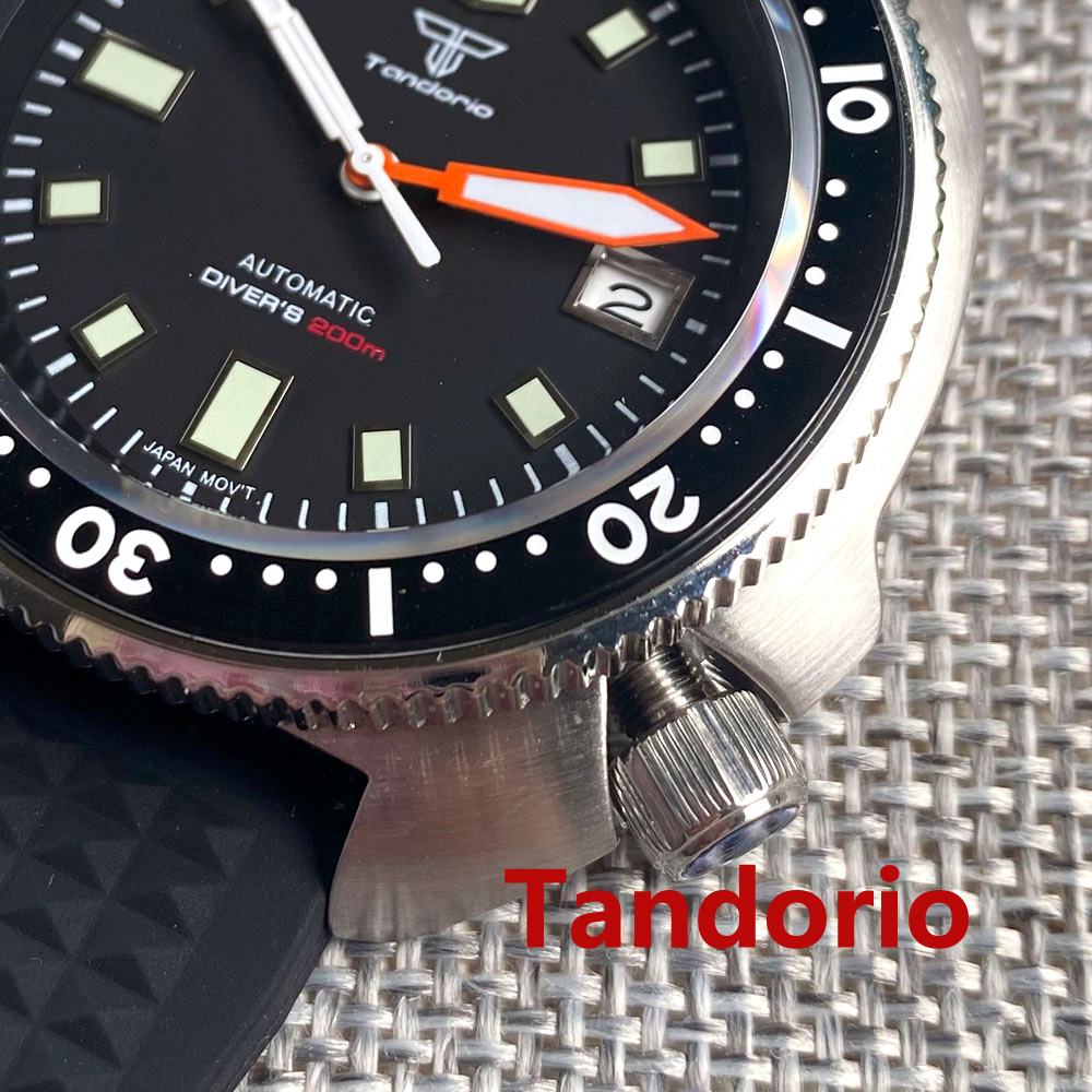 Tandorio 44mm NH35 PT5000 Move - Rubber Strap Diver recension och pris