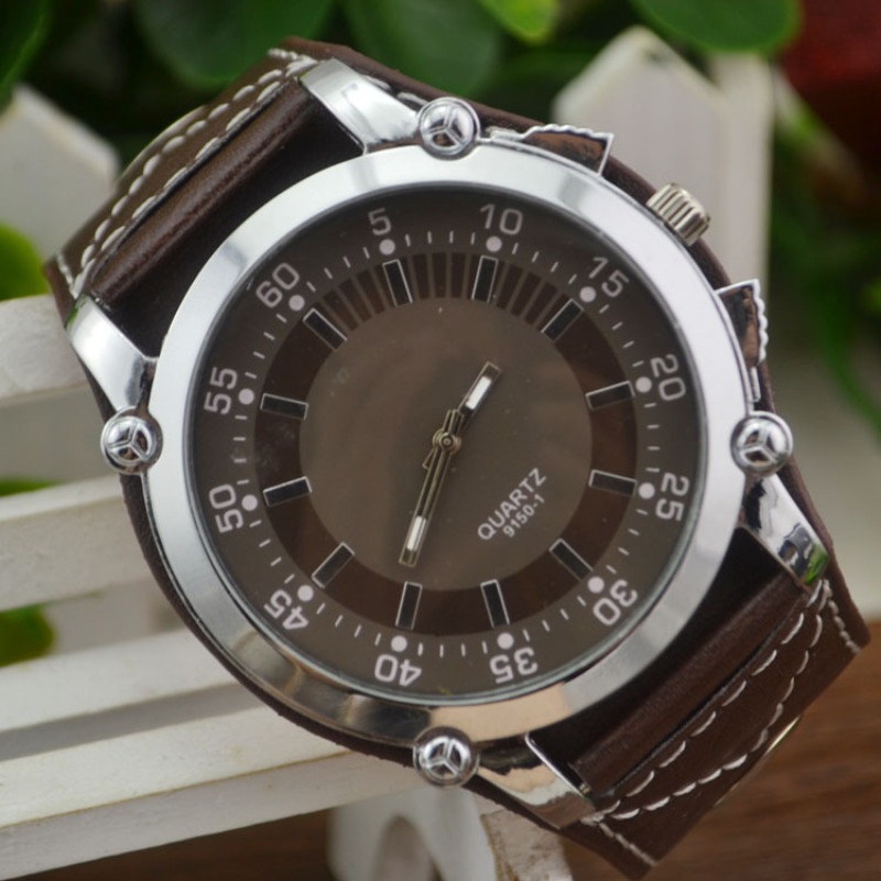 Fashion Brand Luxury Wristwatc - Leather Watch Band Men recension och pris