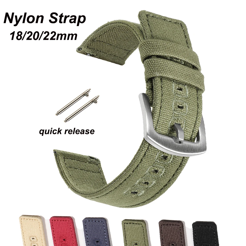 18mm 20mm Nylon Woven Canvas W - Perlon Strap Woven recension och pris