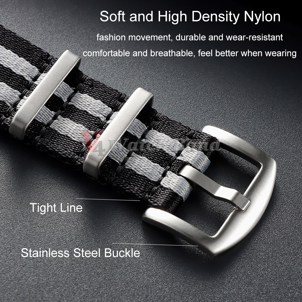 XL Super Long Size 330mm Nylon - Perlon Strap Woven recension och pris