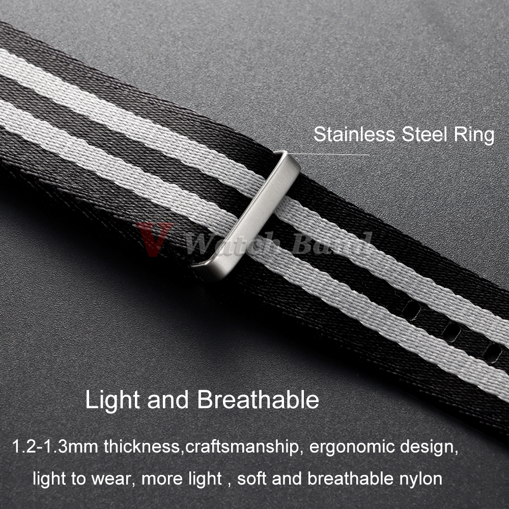 XL Super Long Size 330mm Nylon - Perlon Strap Woven recension och pris