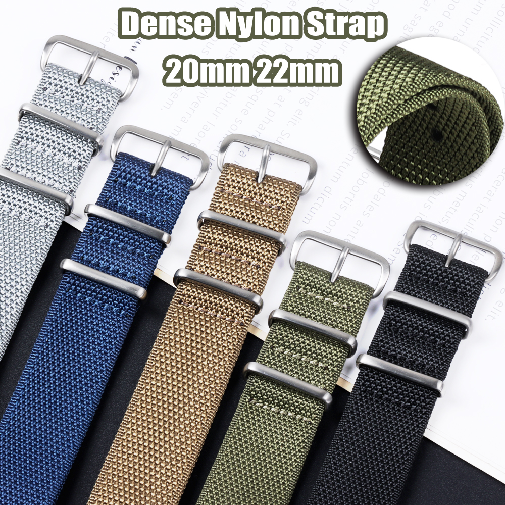 Dense Nylon Strap 20mm 22mm Wo - Perlon Strap Woven recension och pris
