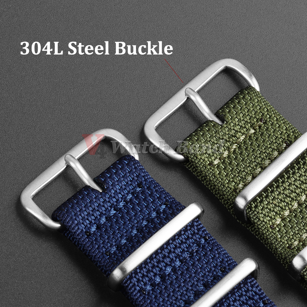 Dense Nylon Strap 20mm 22mm Wo - Perlon Strap Woven recension och pris