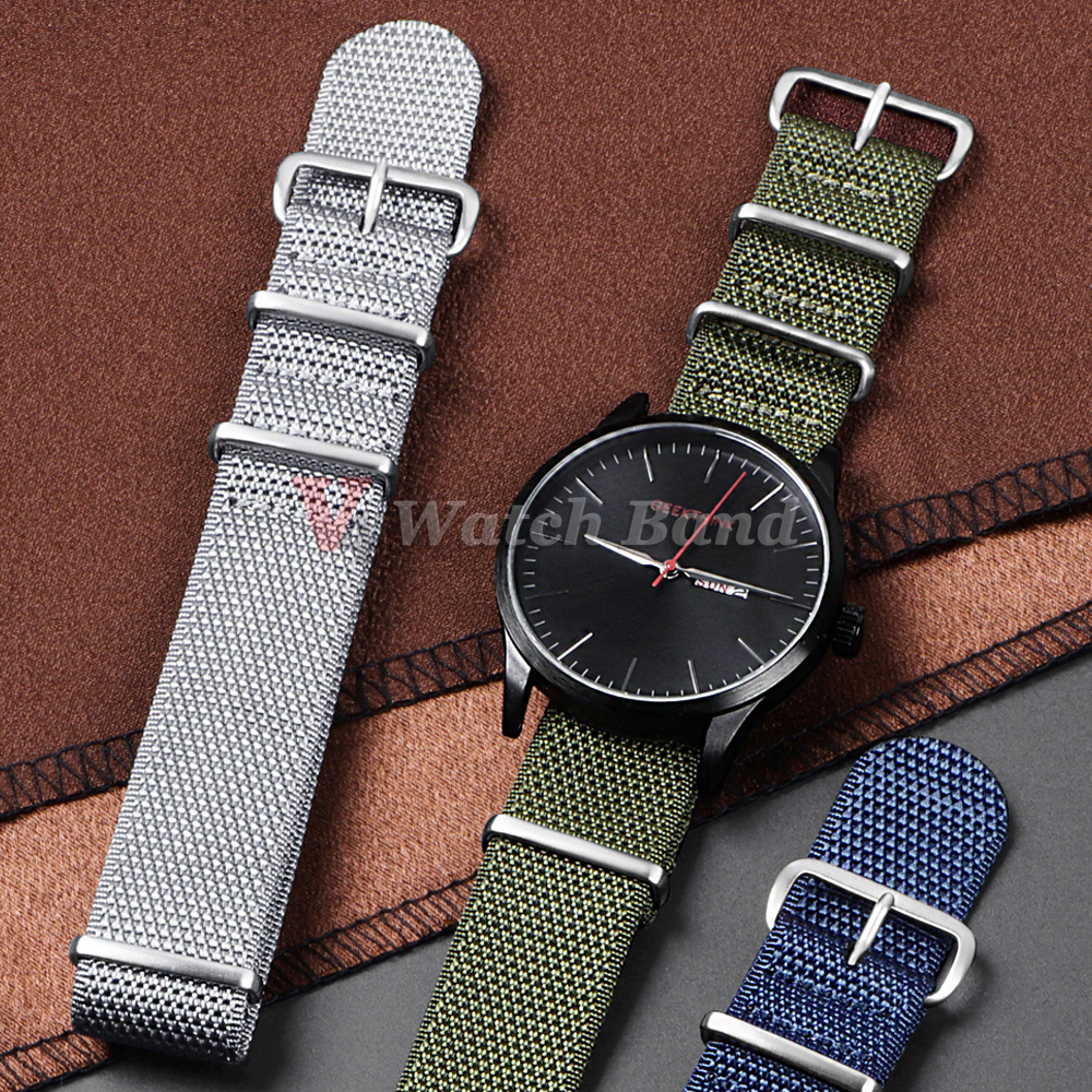 Dense Nylon Strap 20mm 22mm Wo - Perlon Strap Woven recension och pris